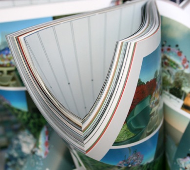 Interleaved pages in magazine table